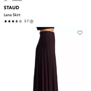 STAUD Lena Maxi Skirt - Deep Brown
